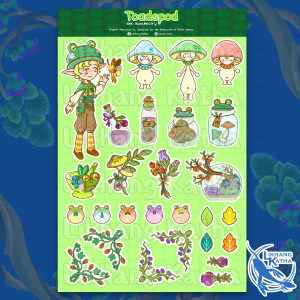 Elfidia Toadspod Bujo/Planner Deco Stickers