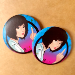 Flippin Button Pin